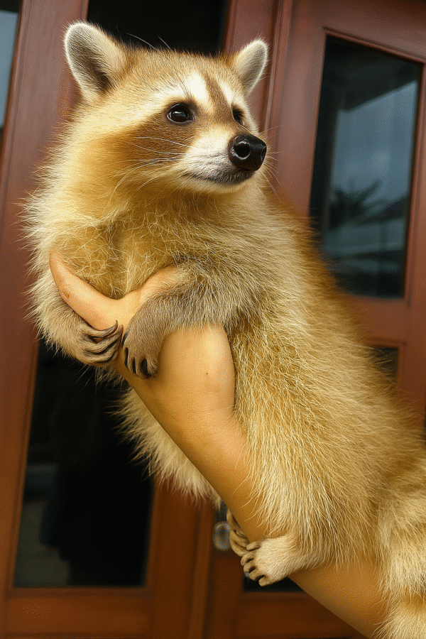 Raccoon champagne