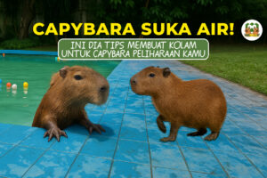 membuat kolam capybara