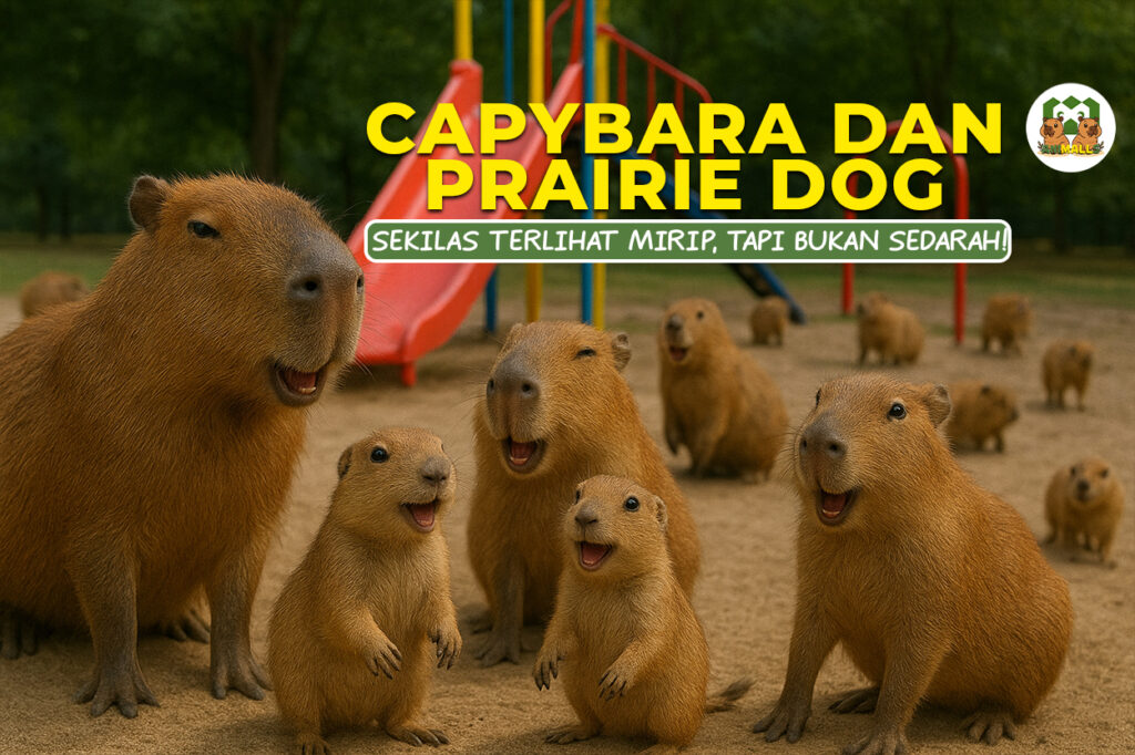 capybara dan prairie dog
