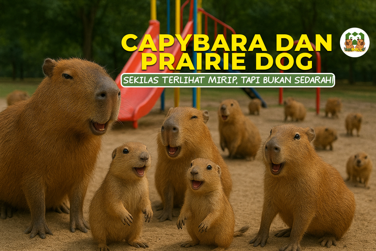 capybara dan prairie dog