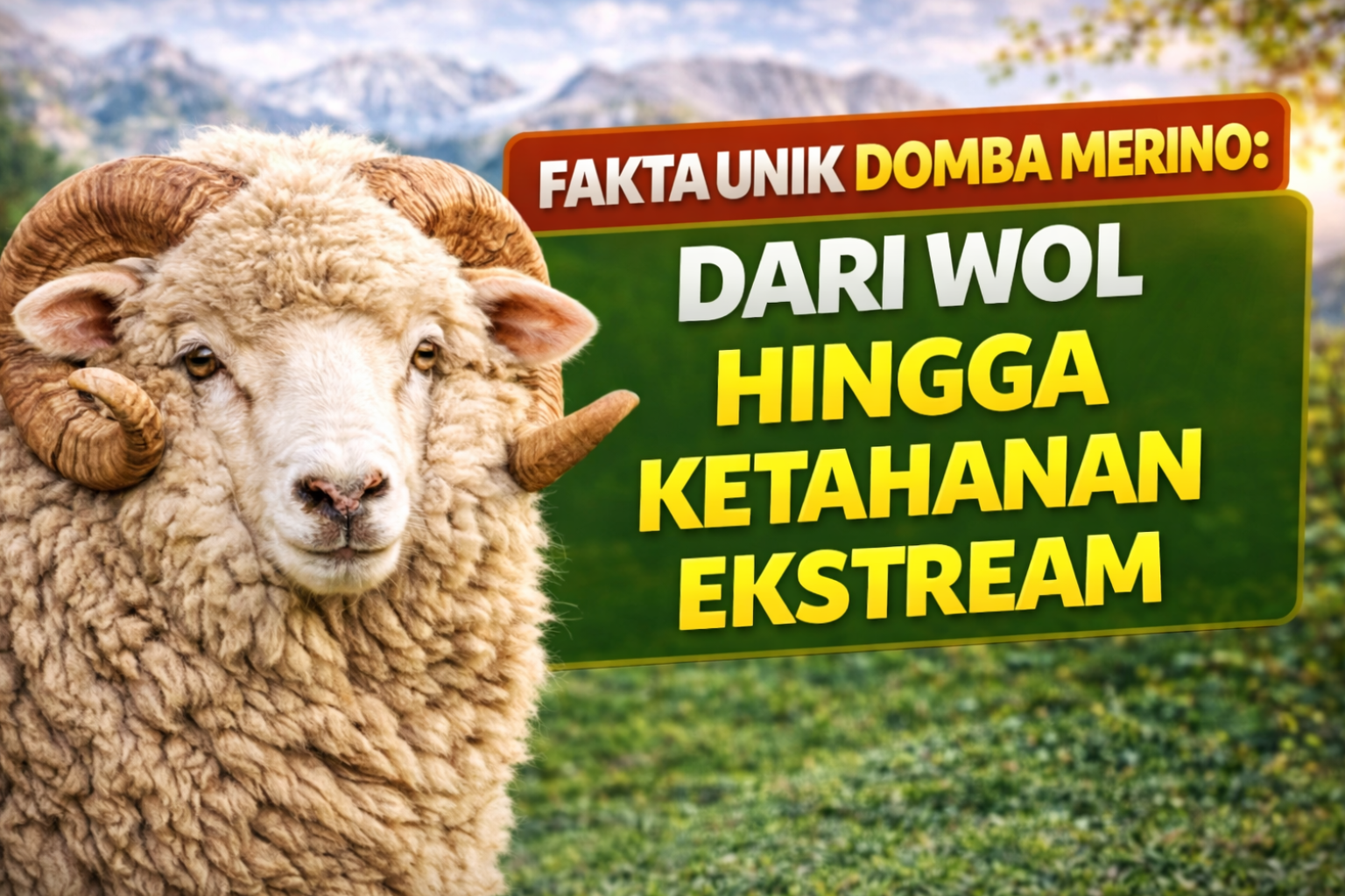fakta unik domba merino