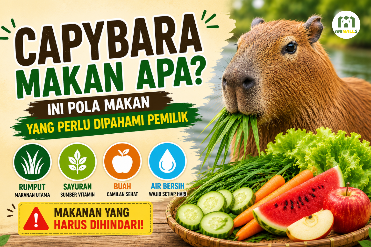 makanan capybara