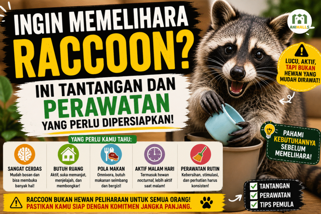 memelihara raccoon